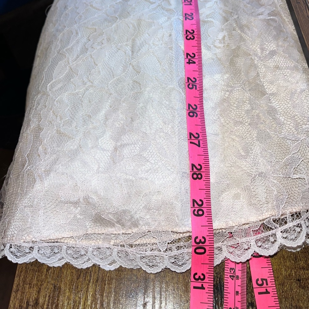 Baby Pink Vintage Lace Halter Dress - Picture 12 of 15